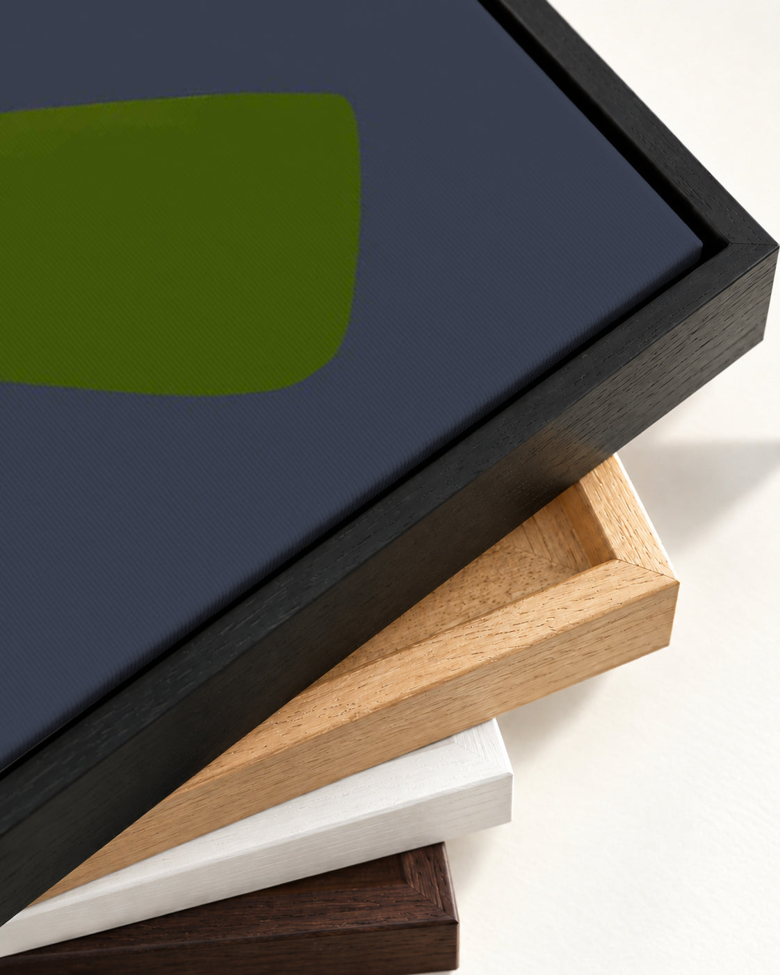 Rude Awakening Canvas Art — framed canvas corner and wrapped canvas detail
