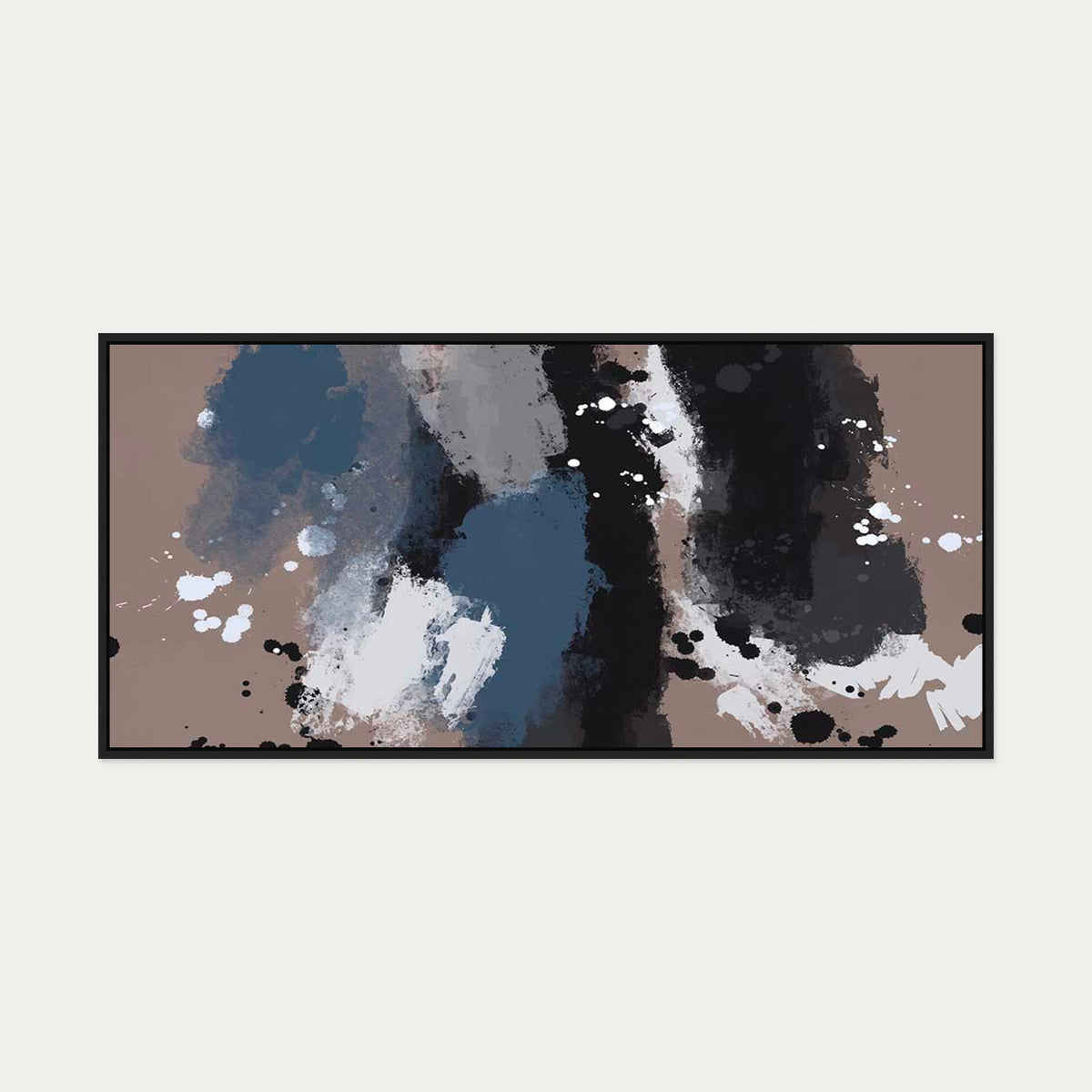Sahara Canvas Art — 130 x 60 cm — Black Frame