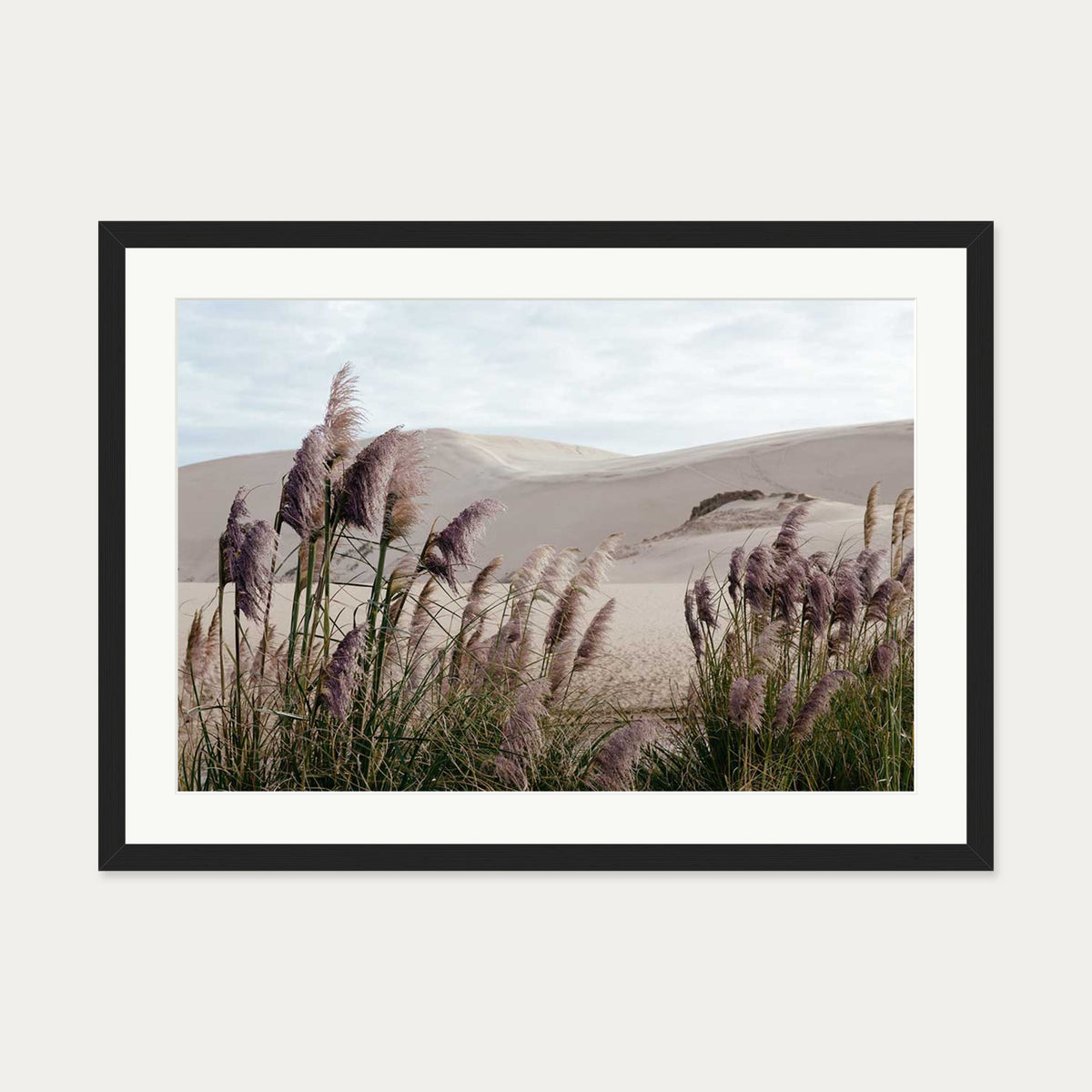 Sand Dunes II Wall Art Print — 50 x 70 cm — Black Frame
