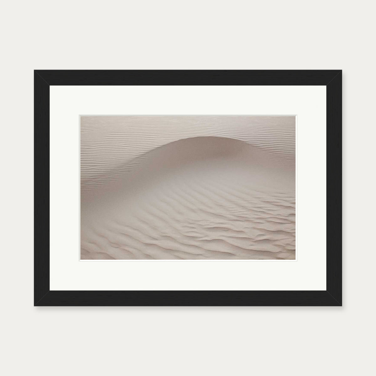 Sand Dunes Wall Art Print — 30 x 40 cm — Black Frame