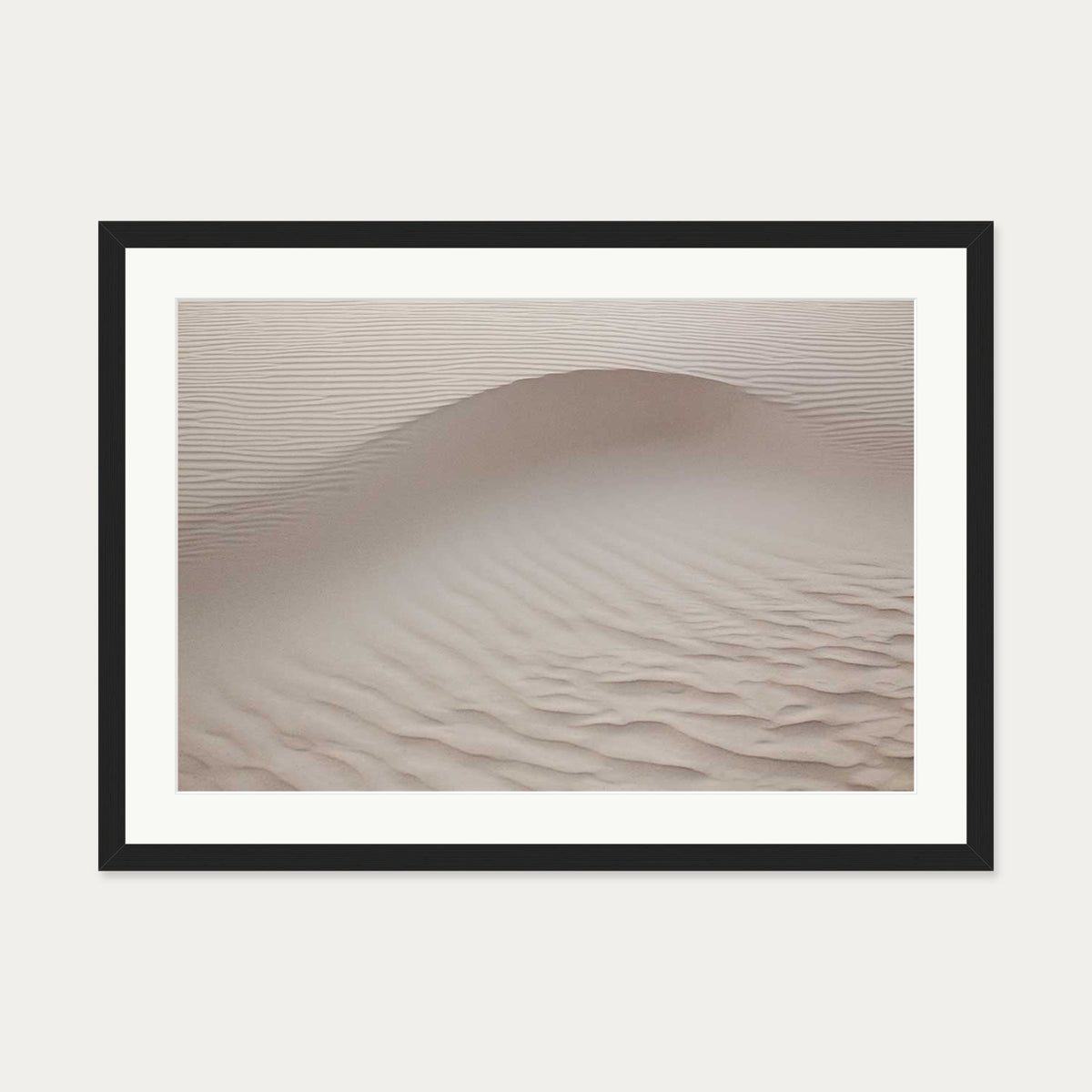 Sand Dunes Wall Art Print — 50 x 70 cm — Black Frame