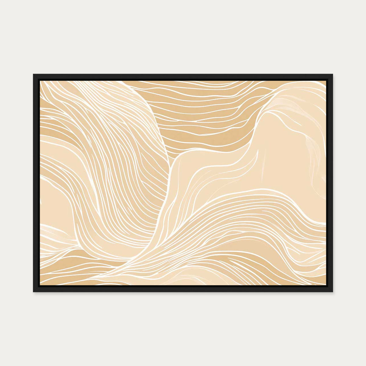 Sands Of Time Canvas Art — 50 x 70 cm — Black Frame