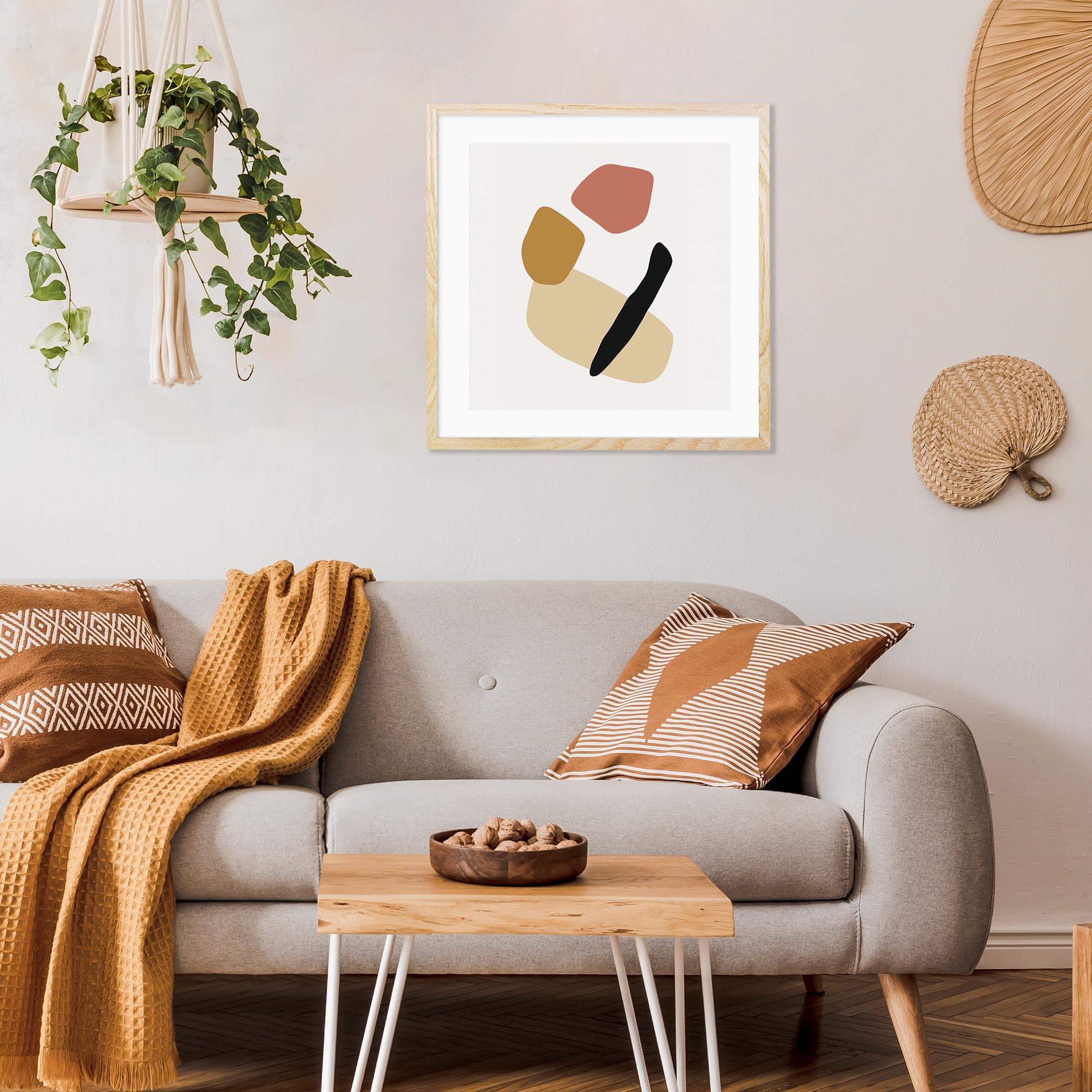 Tribal Shapes Framed Art