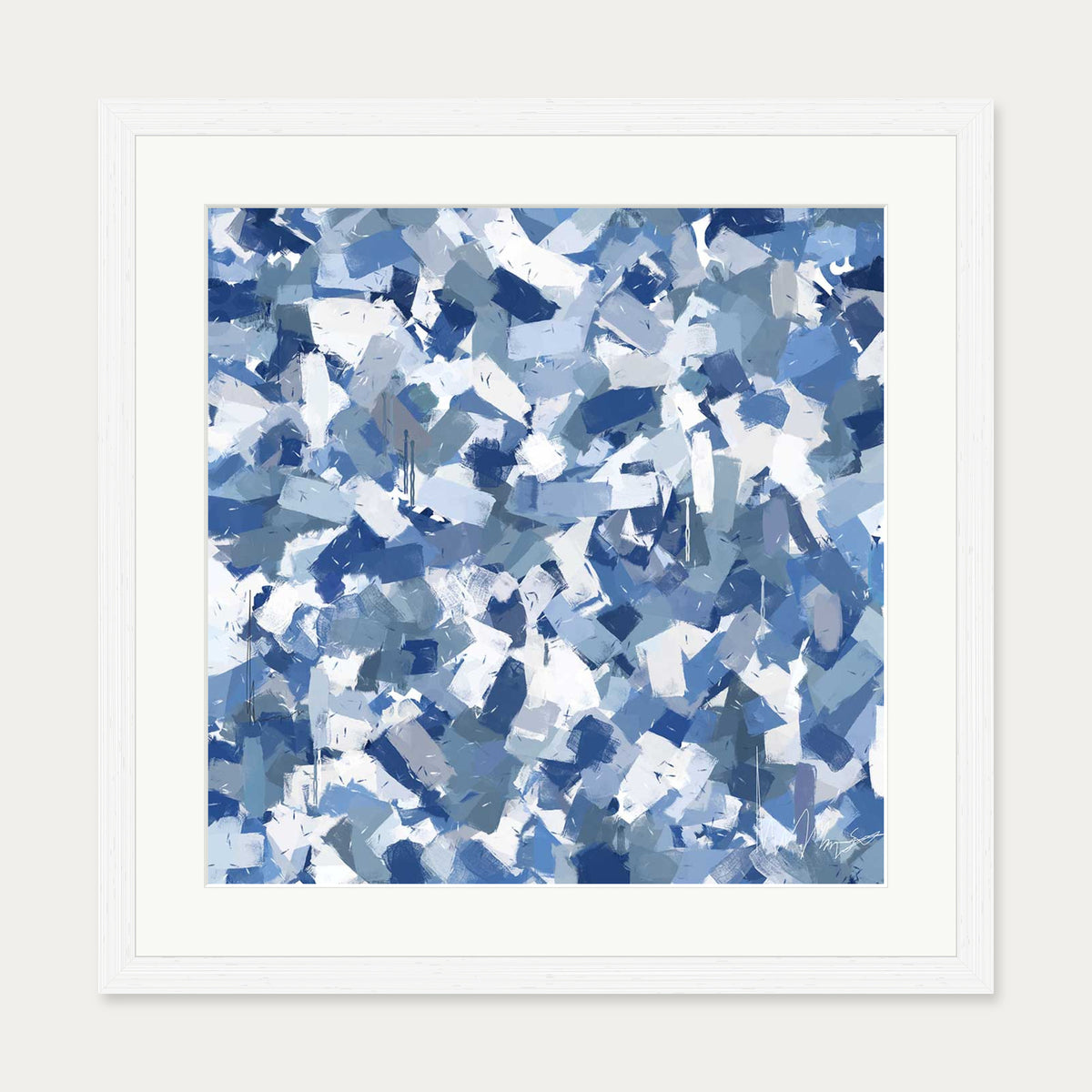 Set In Stone Art Print — 50 x 50 cm — White Frame