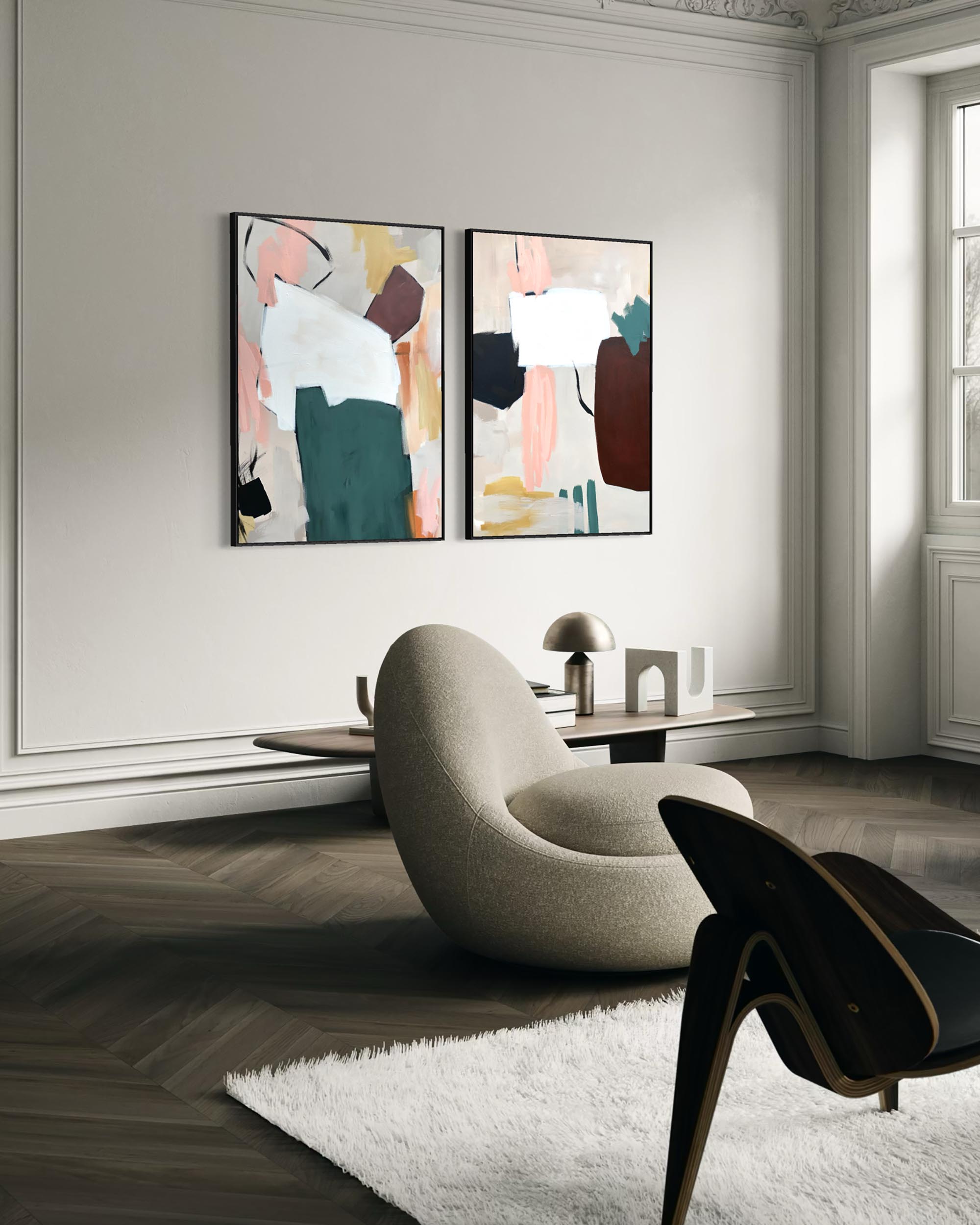 Abstract Art Inspiration Canvas Set Of 2