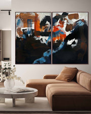 The Pulse Of Time | Diptych Original Paintings | 200x150cm