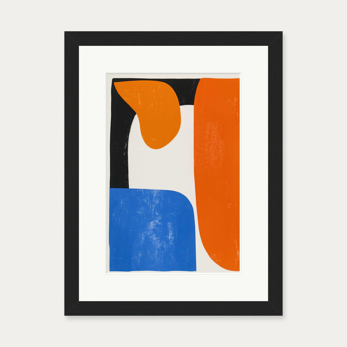 Shapes II Wall Art Print — 30 x 40 cm — Black Frame