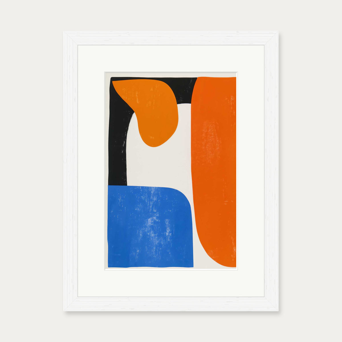 Shapes II Wall Art Print — 30 x 40 cm — White Frame