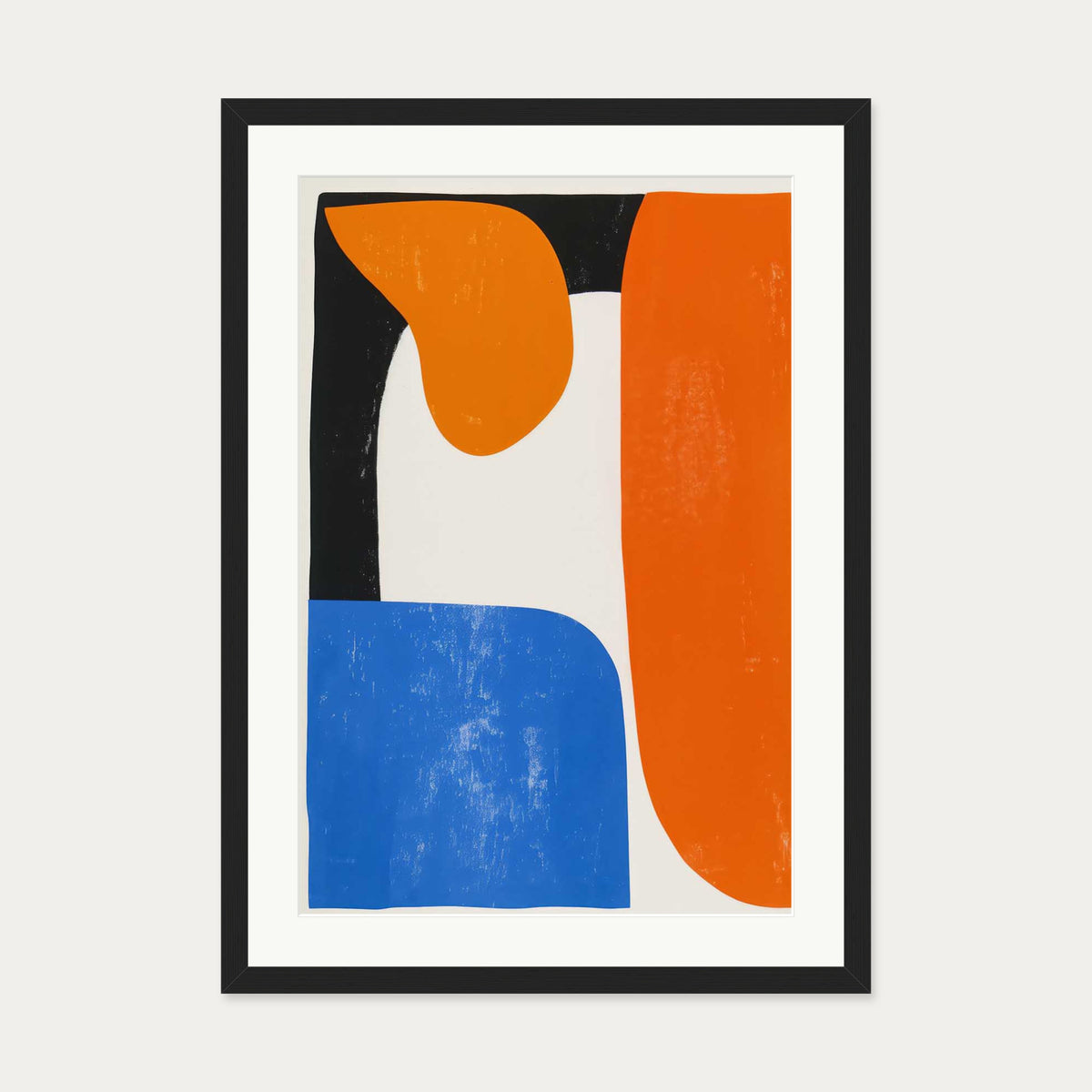 Shapes II Wall Art Print — 50 x 70 cm — Black Frame