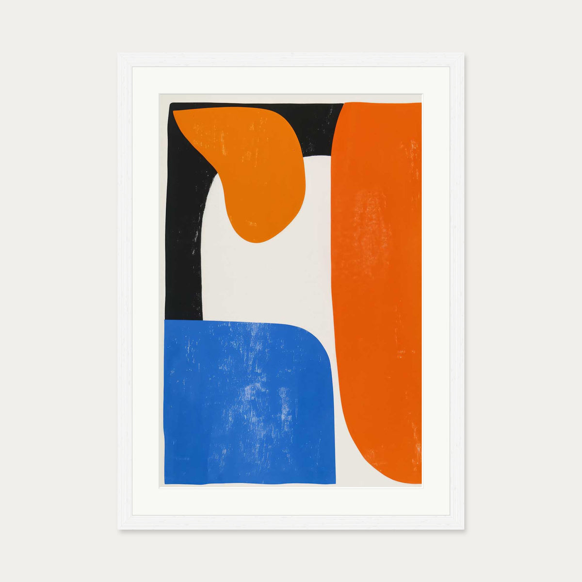 Shapes II Wall Art Print — 50 x 70 cm — White Frame