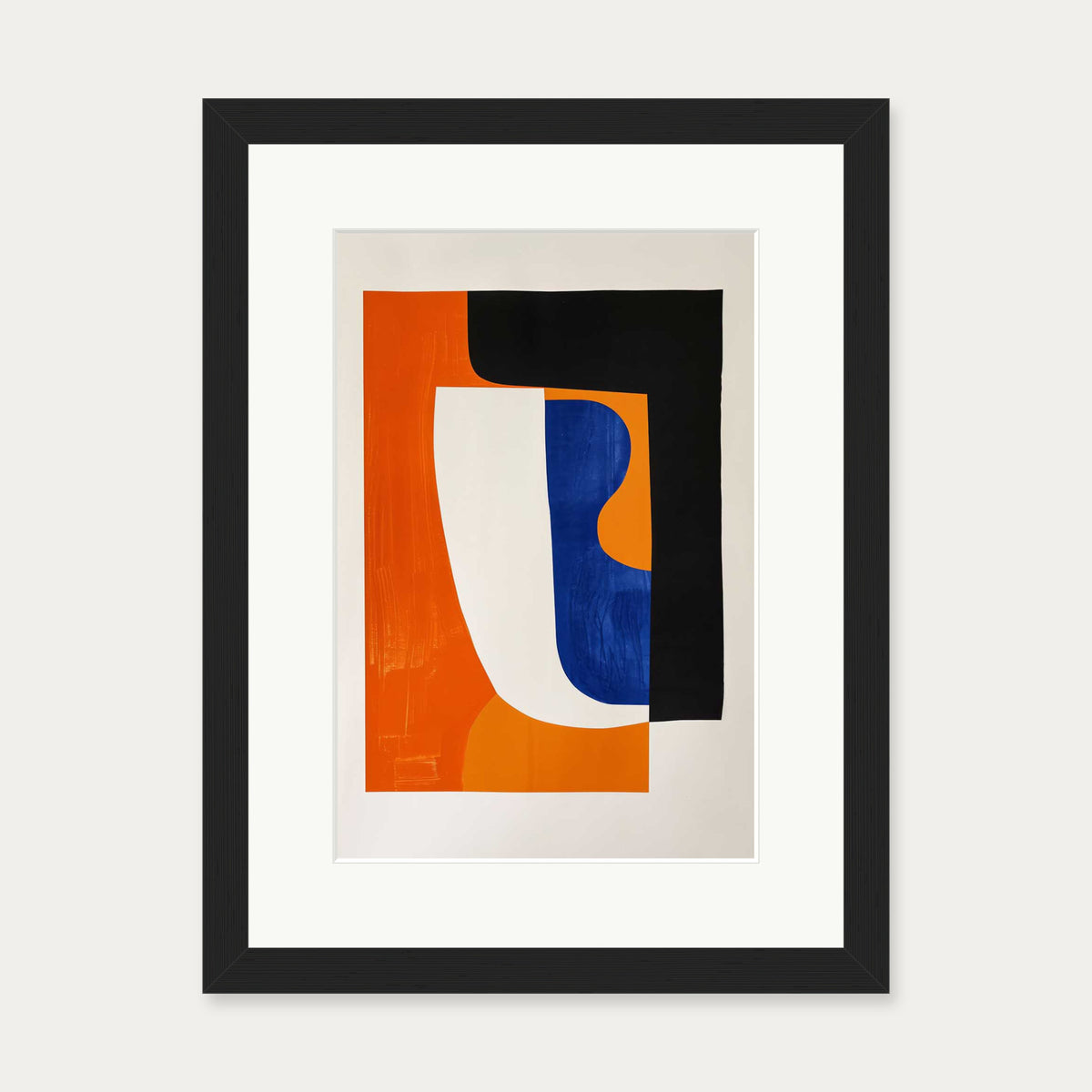 Shapes Wall Art Print — 30 x 40 cm — Black Frame