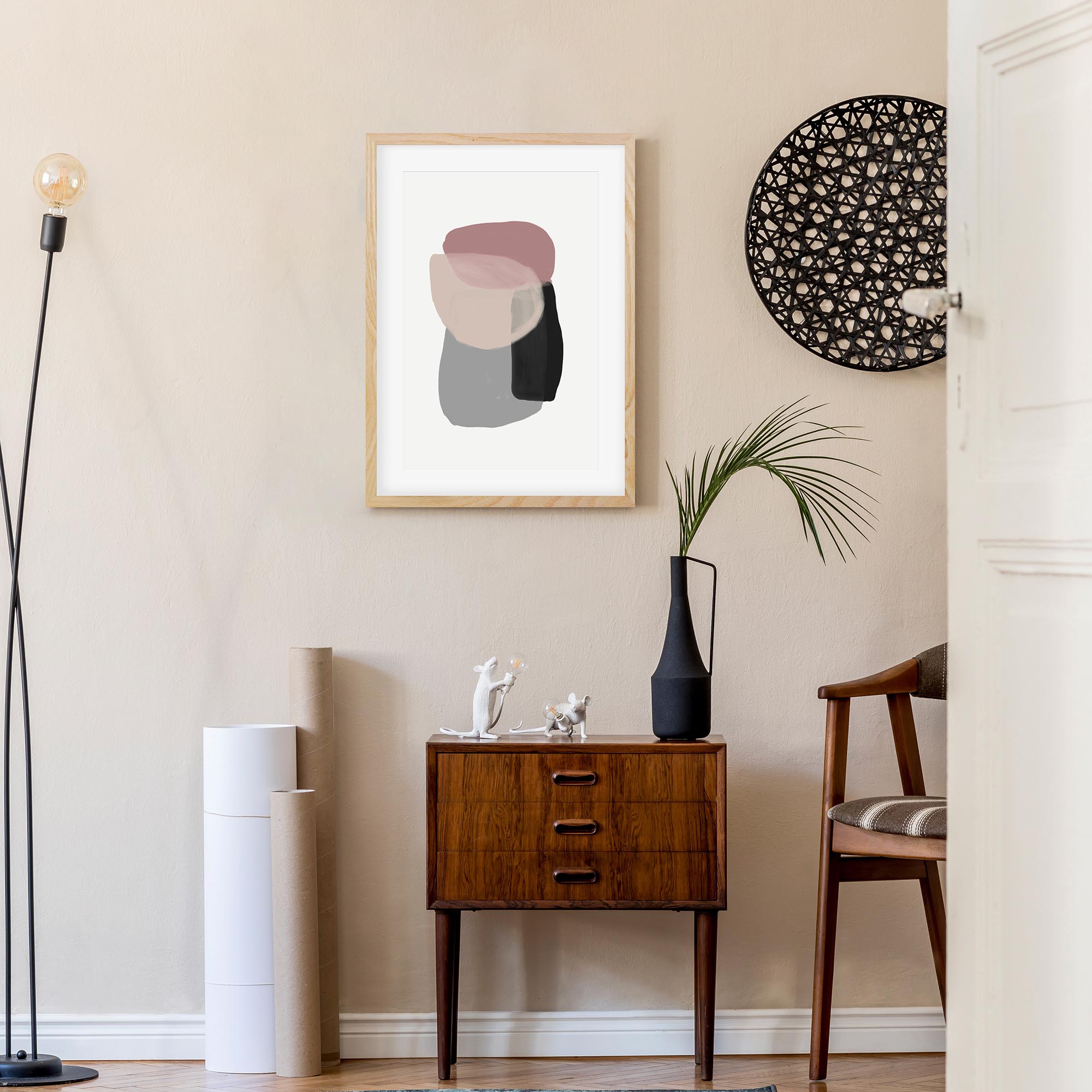 Minimal Abstract Shapes 5 Framed Art