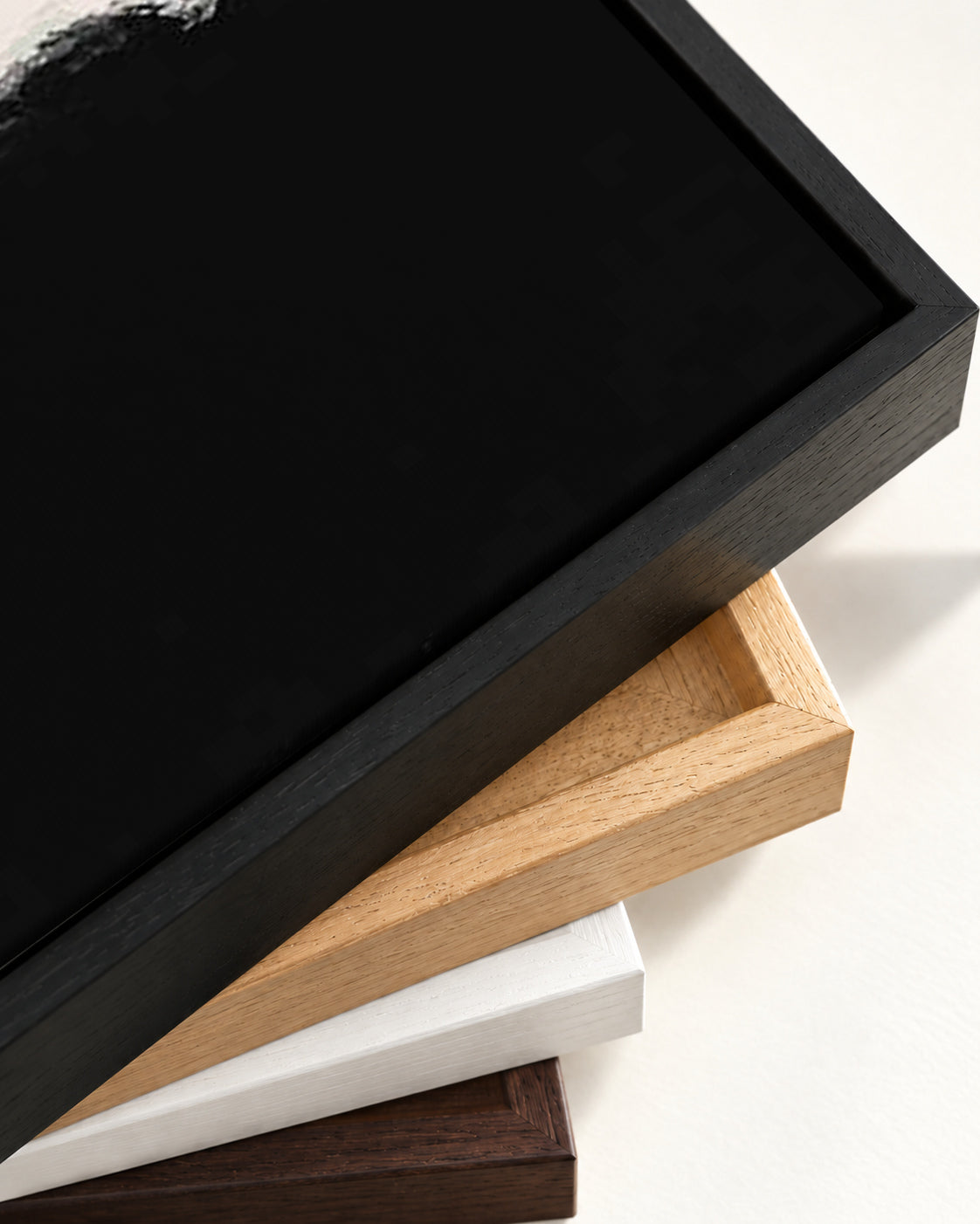 Silver Sands Canvas Art — framed canvas corner and wrapped canvas detail