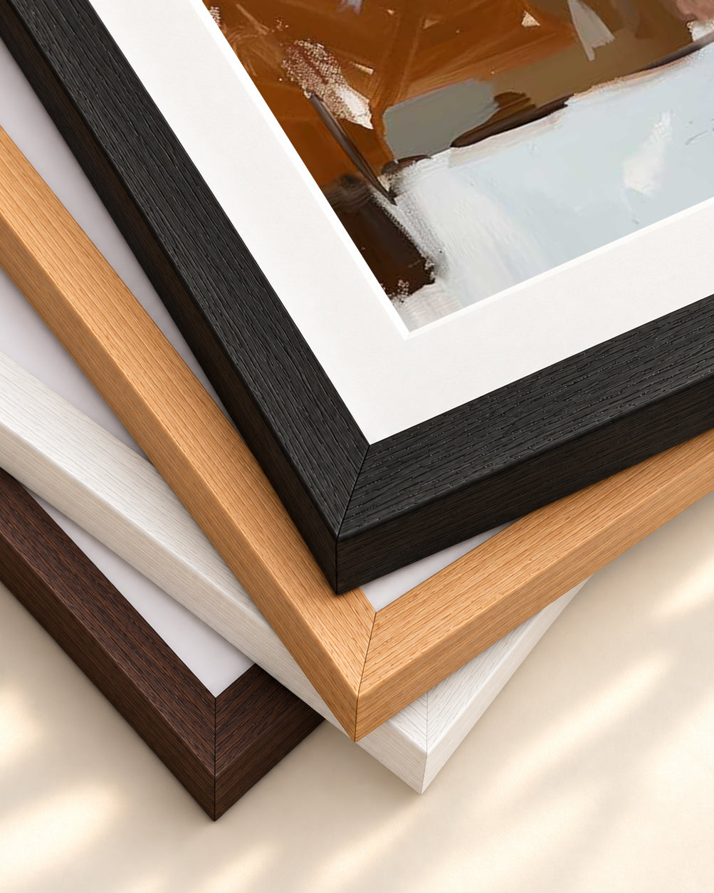 Sitting Figure Study Art Print — framed print corner with 5 cm mount and bevel