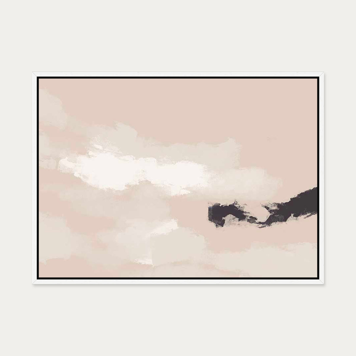 Sky Break Canvas Art — 50 x 70 cm — White Frame