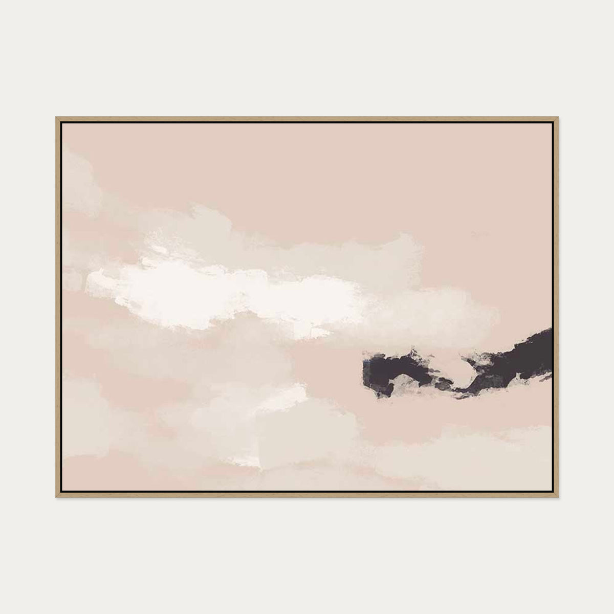 Sky Break Canvas Art — 90 x 120 cm — Oak Frame