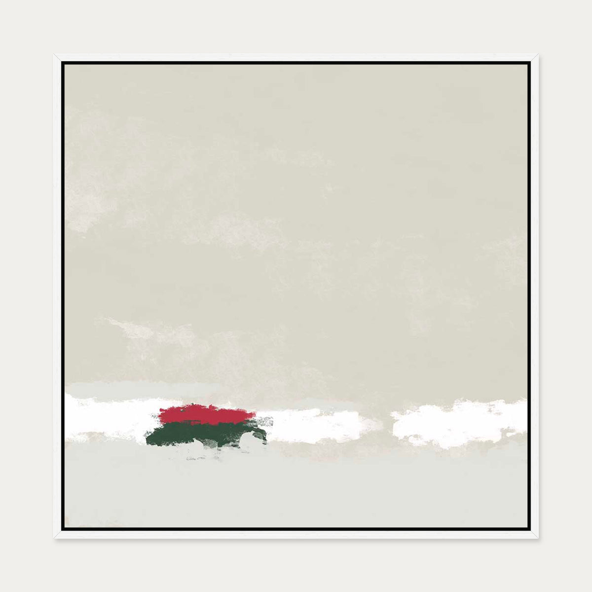 Solstice Canvas Art — 70 x 70 cm — White Frame