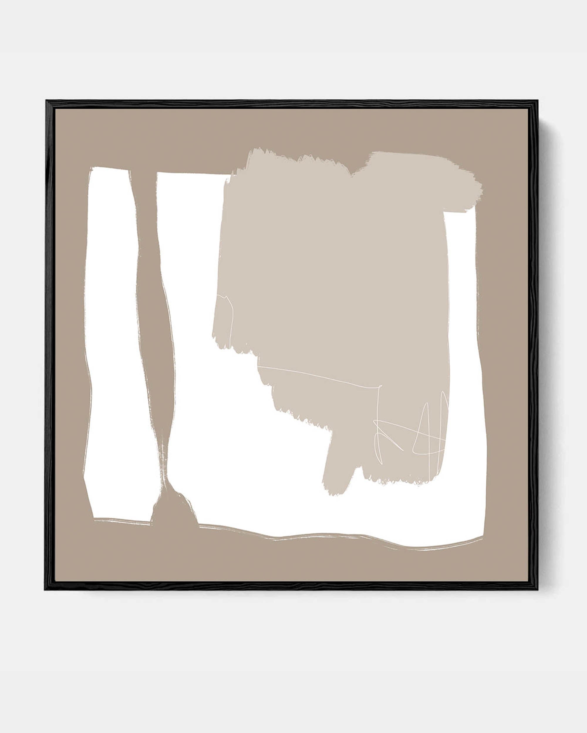 Abstract Study VI Framed Canvas