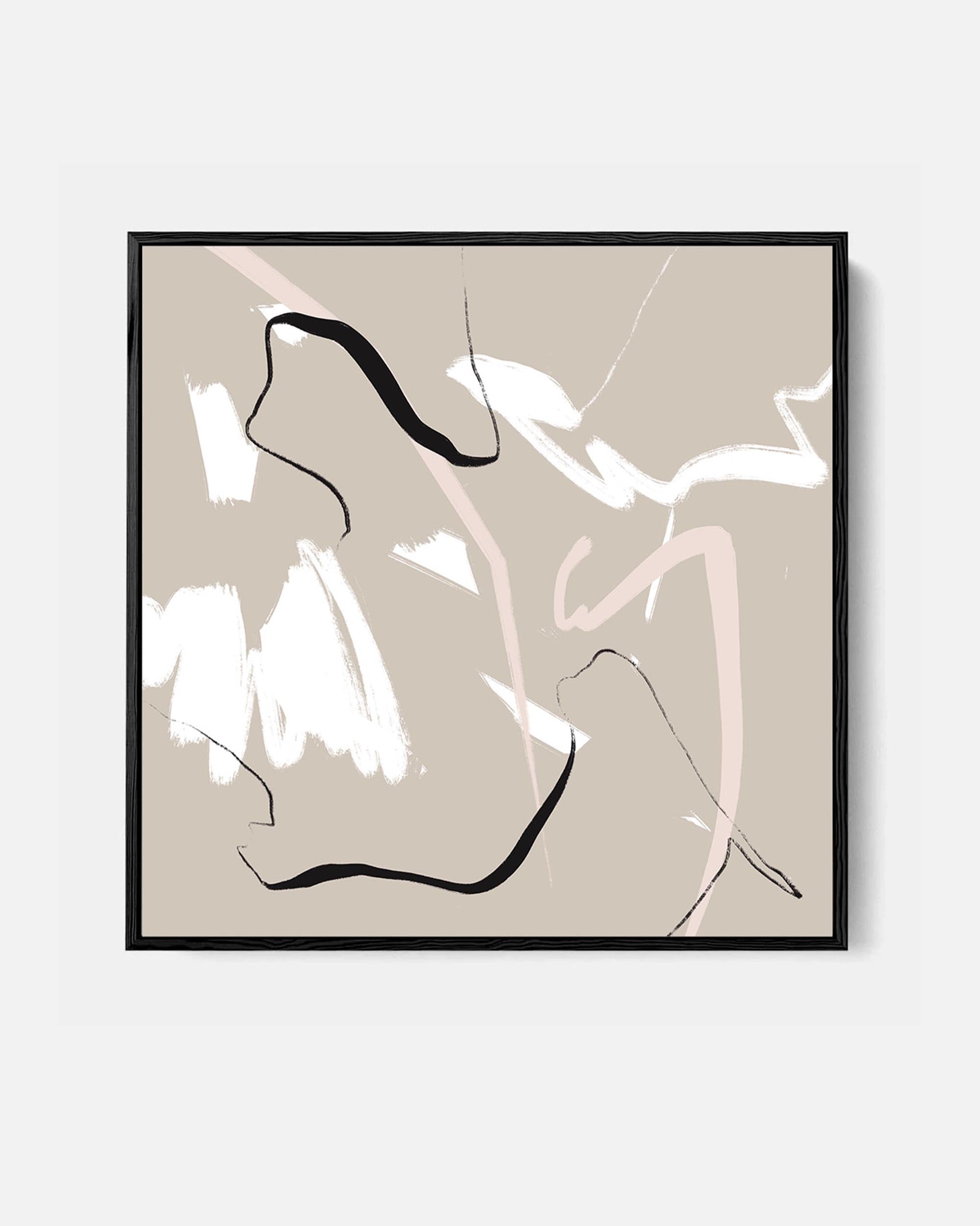 Abstract Study XI Framed Canvas