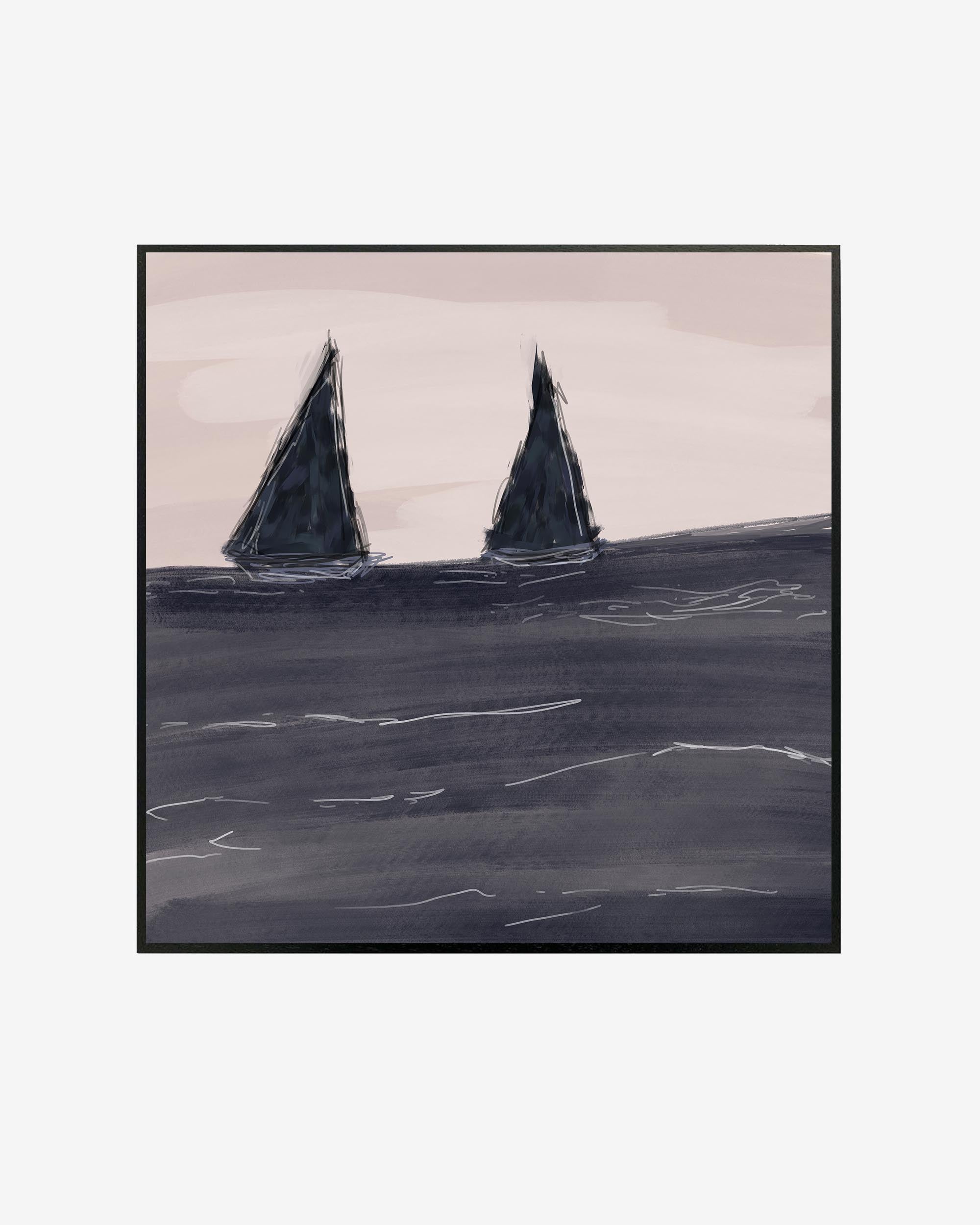 Coasting Framed Canvas