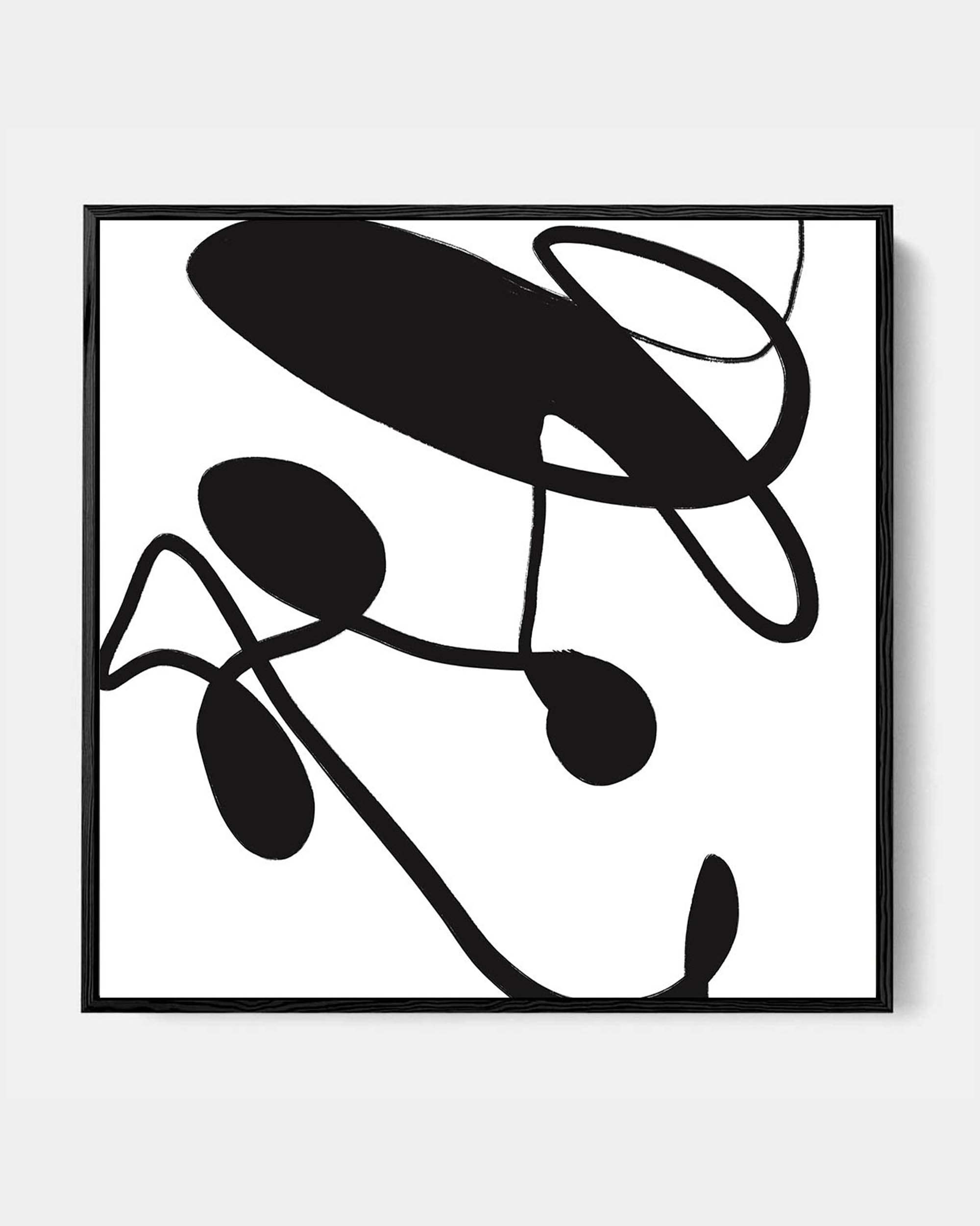 Abstract Study IX Framed Canvas