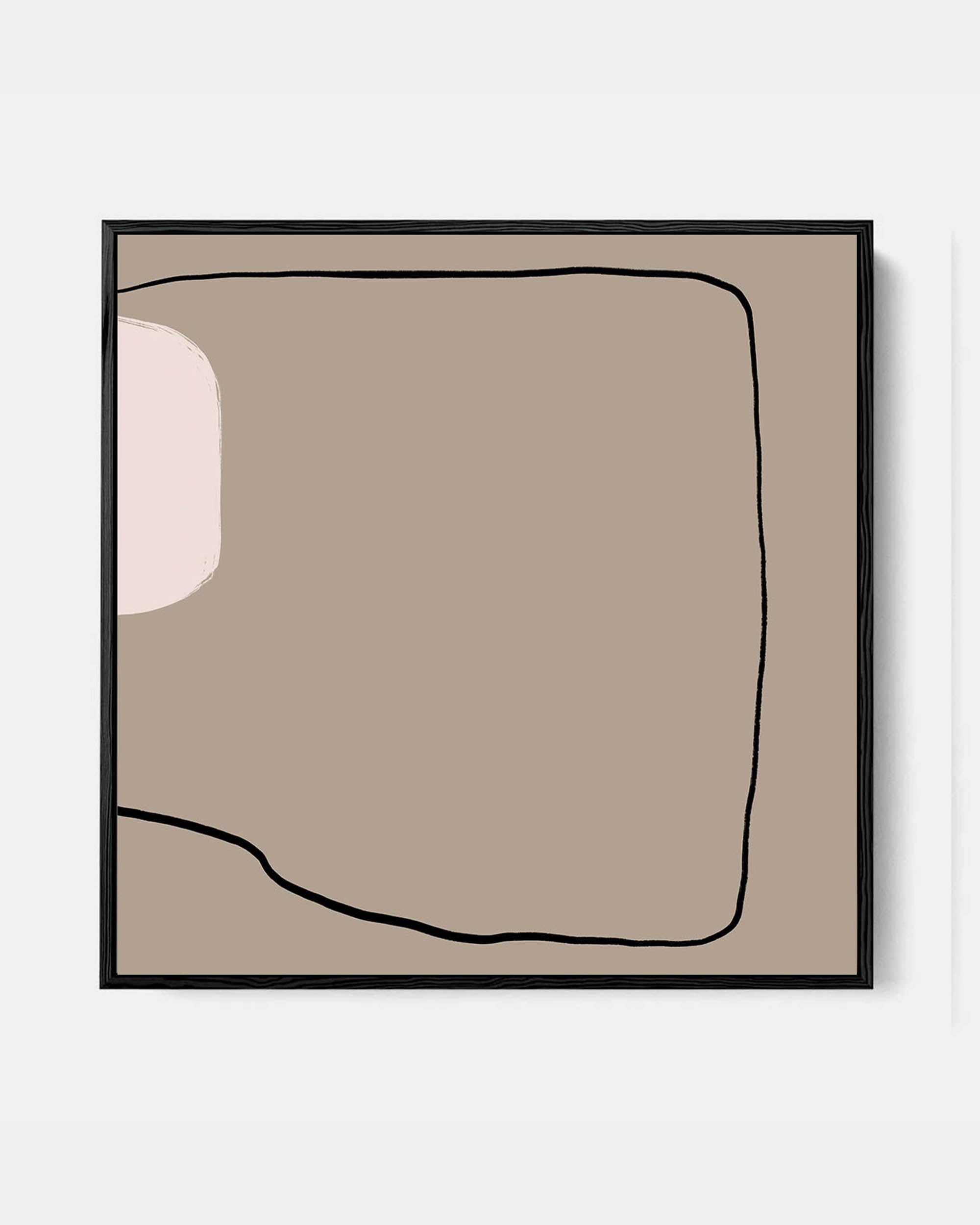 Abstract Study VII Framed Canvas