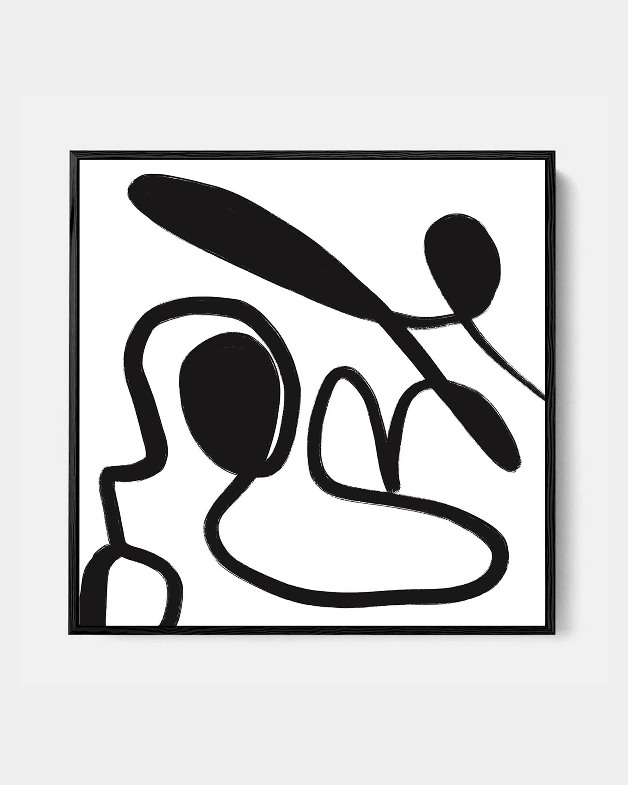 Abstract Study VIII Framed Canvas