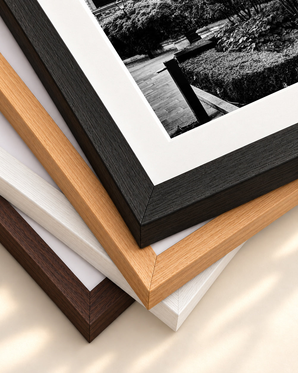 St Paul's Cathedral Art Print — framed print corner with 5 cm mount and bevel