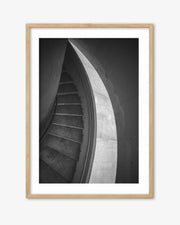 Black & White Stairs Wall Art Print