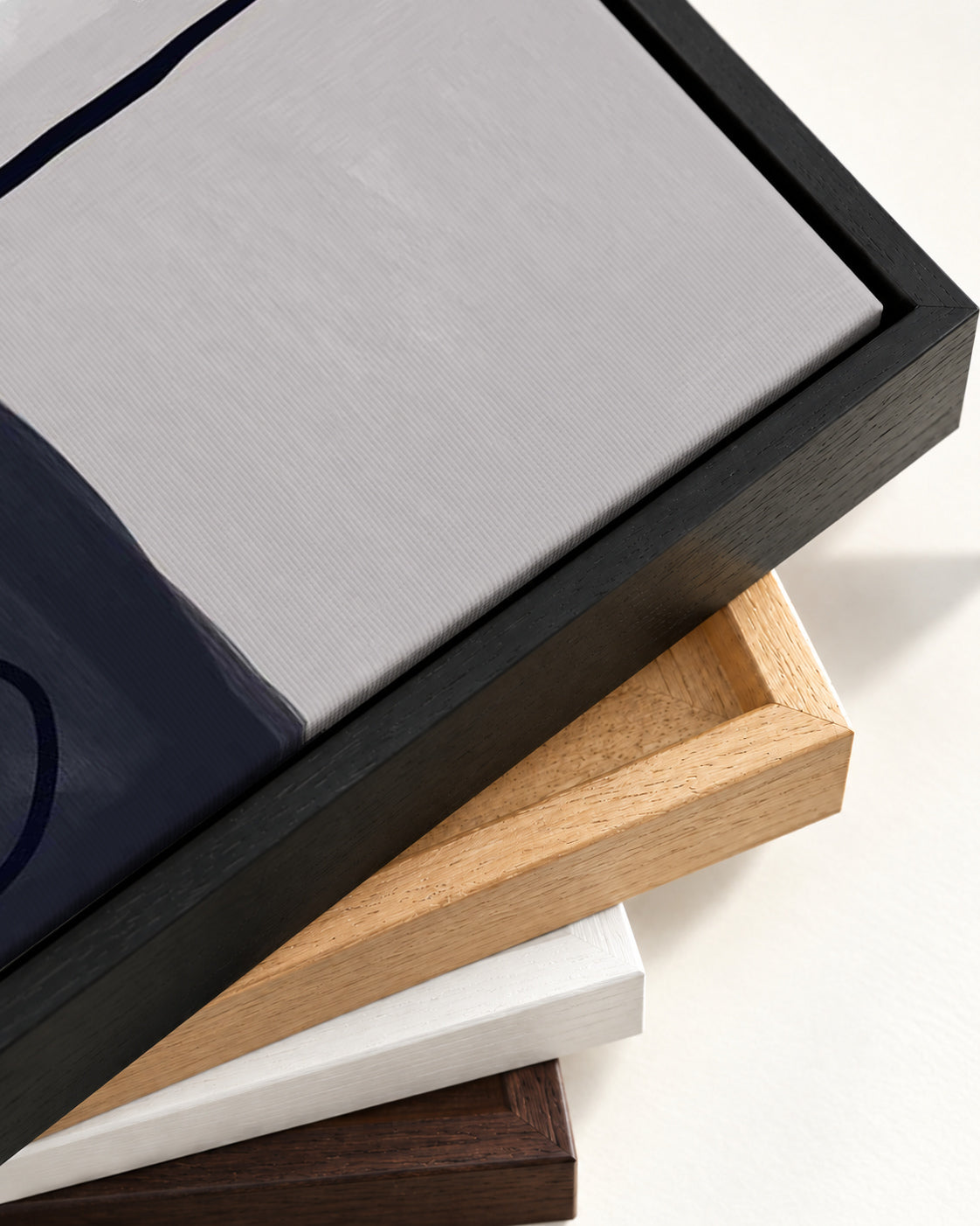 Still Life Abstract I Canvas Art — framed canvas corner and wrapped canvas detail