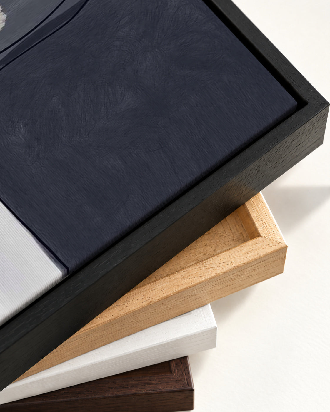 Still Life Abstract II Canvas Art — framed canvas corner and wrapped canvas detail
