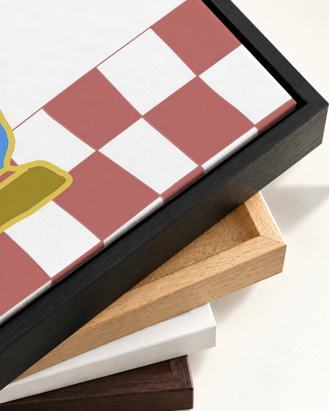 Still Life Greta Canvas Art — framed canvas corner and wrapped canvas detail