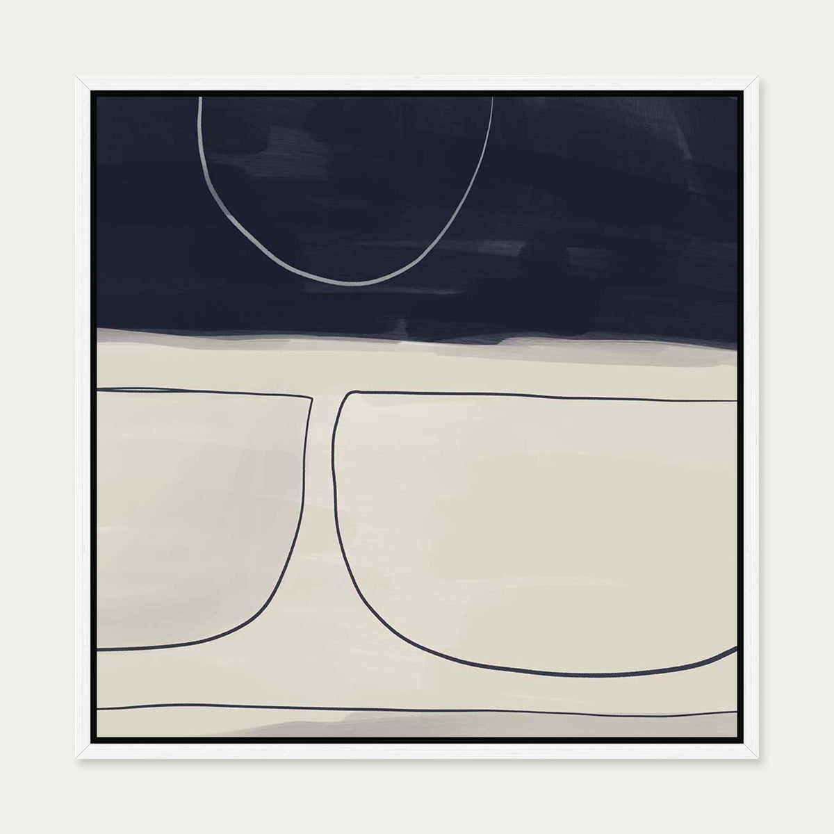 Still Life Study I Canvas Art — 50 x 50 cm — White Frame