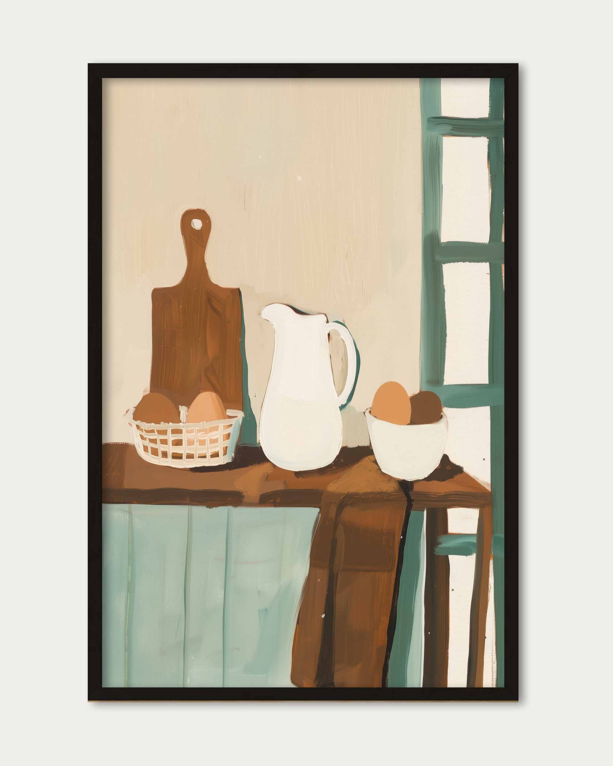 In The Kitchen Wall Art Print