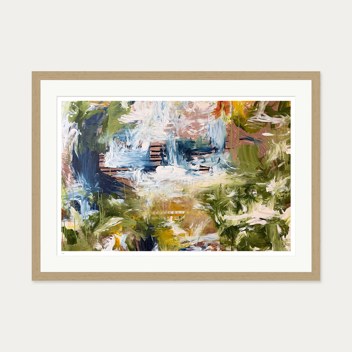 Stillness Limited Edition Print — 50 x 70 cm — Oak Frame