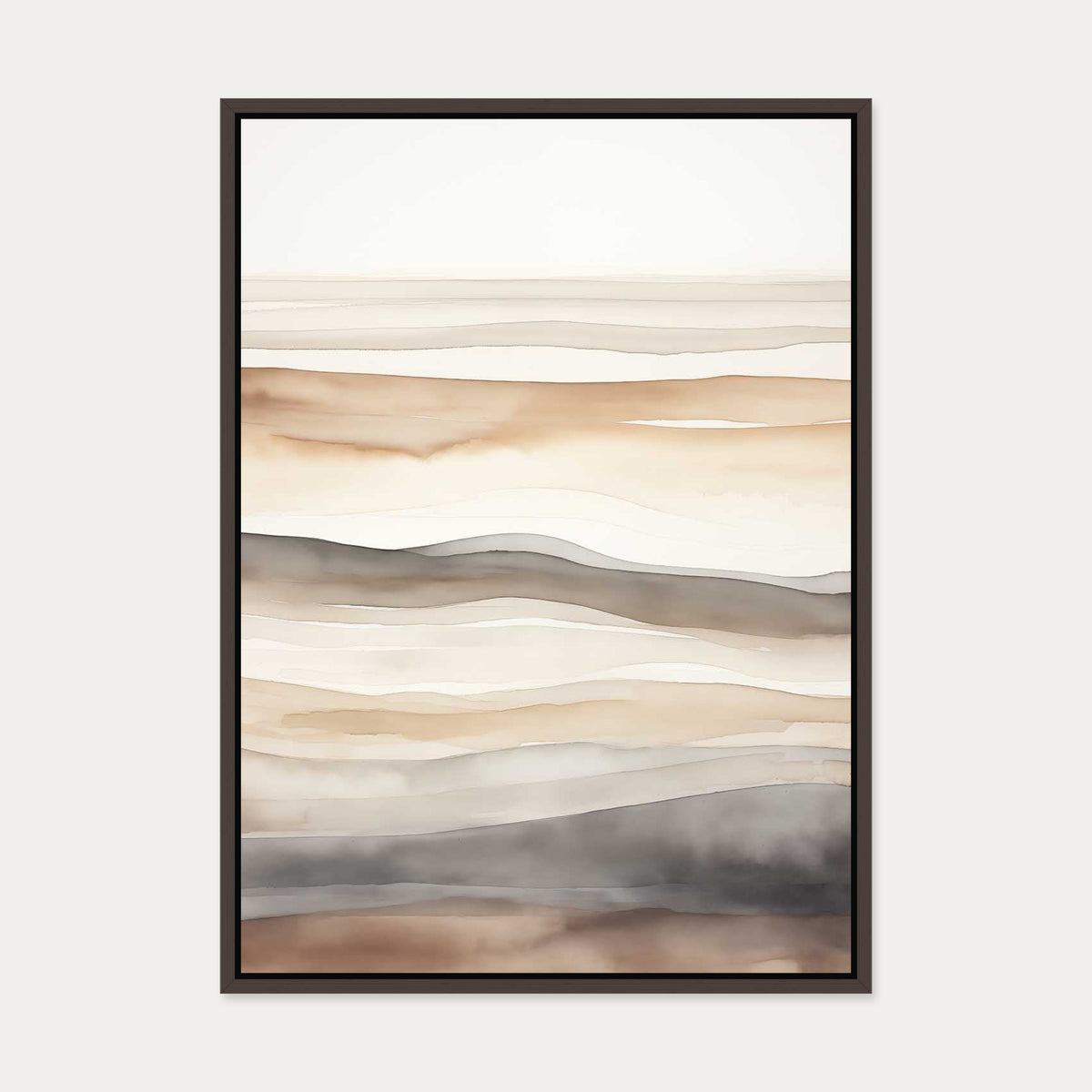 Strata Canvas Art — 50 x 70 cm — Brown Frame