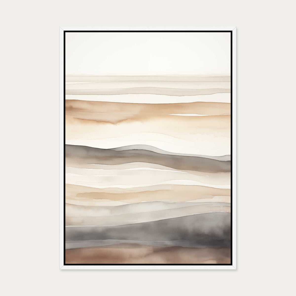 Strata Canvas Art — 50 x 70 cm — White Frame