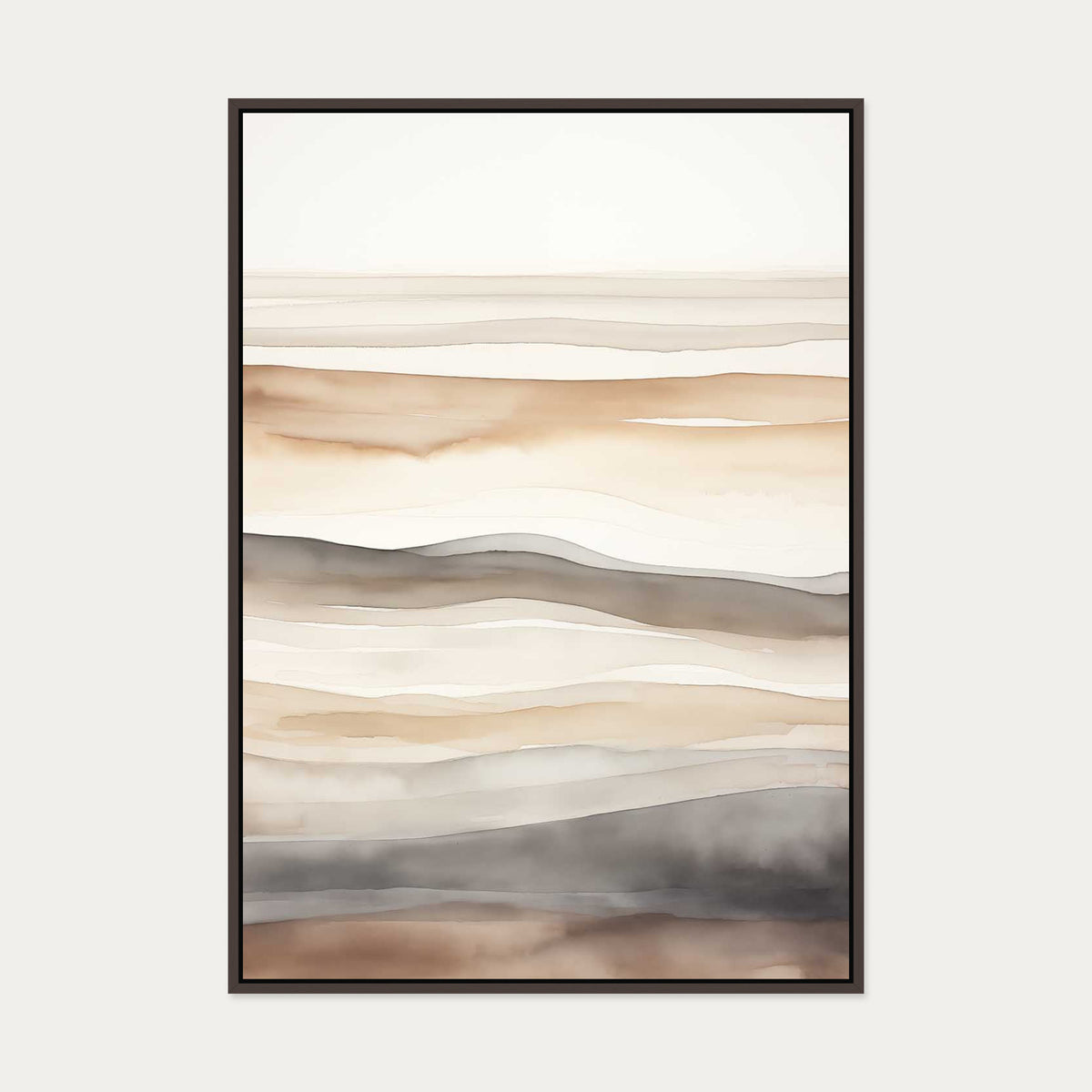 Strata Canvas Art — 70 x 100 cm — Brown Frame