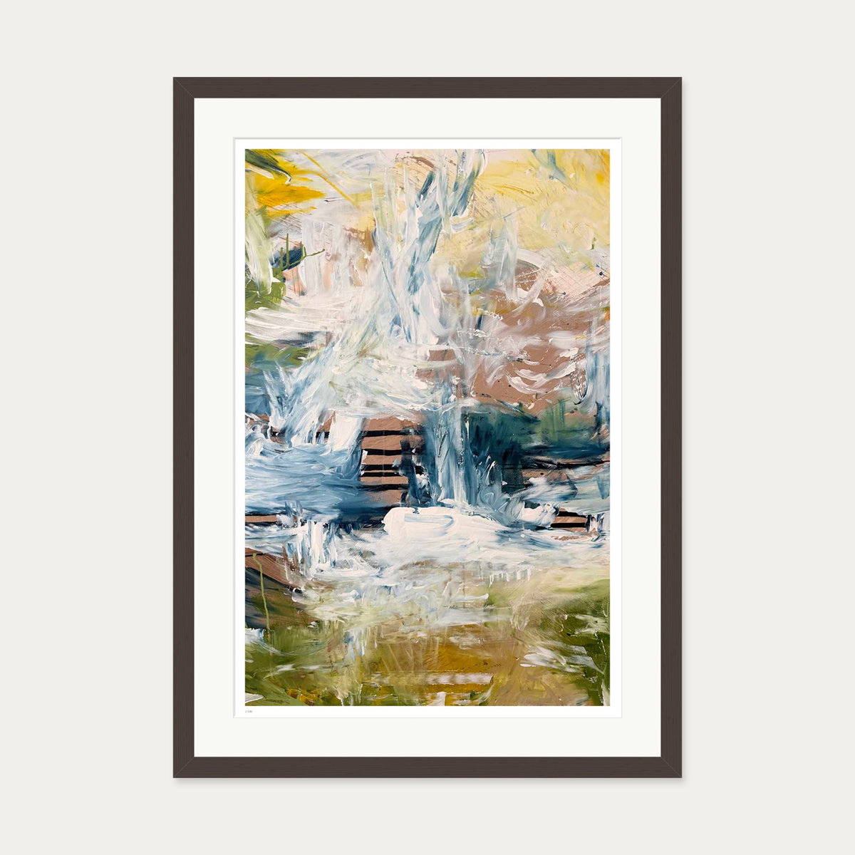 Stream Limited Edition Print — 50 x 70 cm — Brown Frame