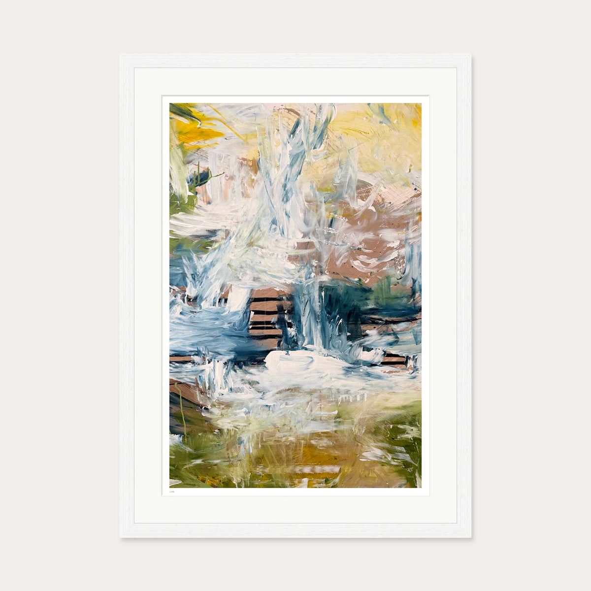 Stream Limited Edition Print — 50 x 70 cm — White Frame