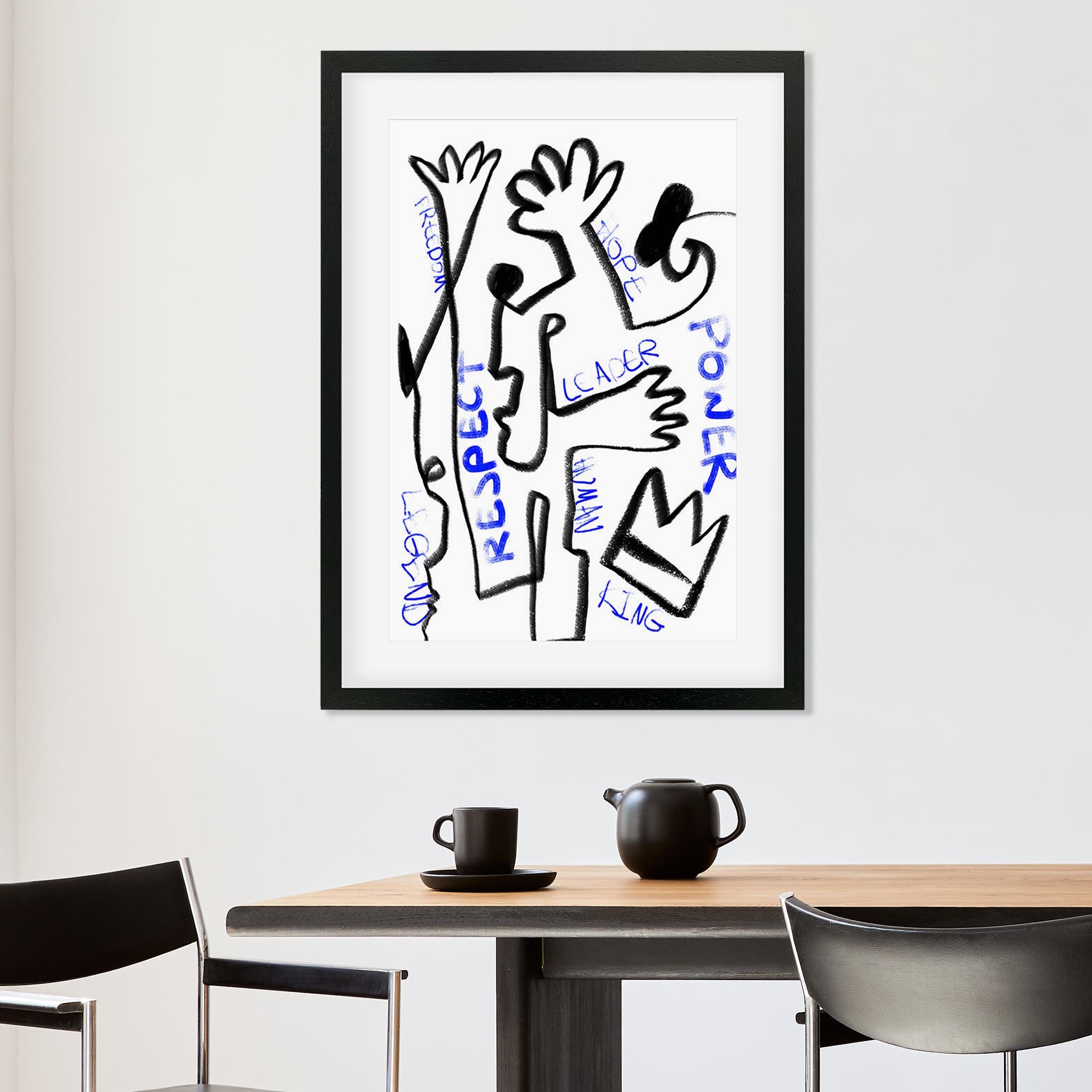 Homage To Basquiat Framed Art