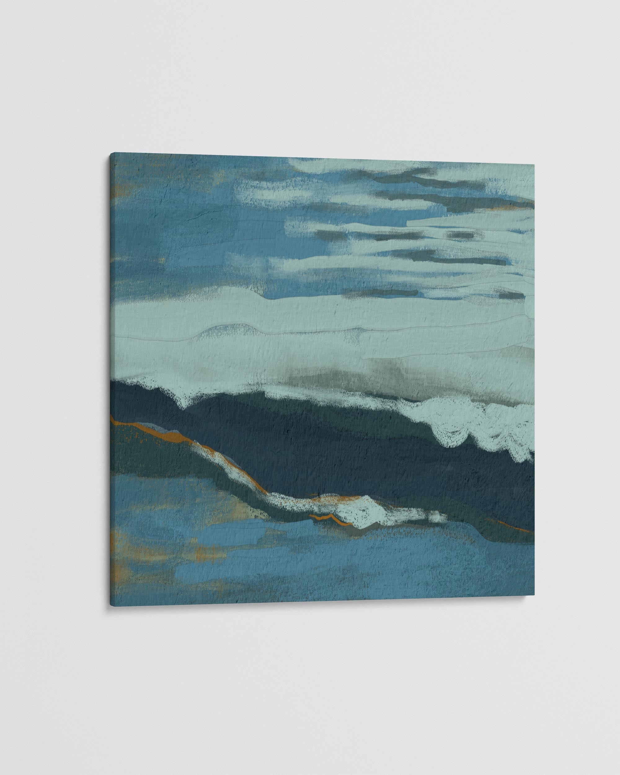 Muted Blue Dusk Canvas Art