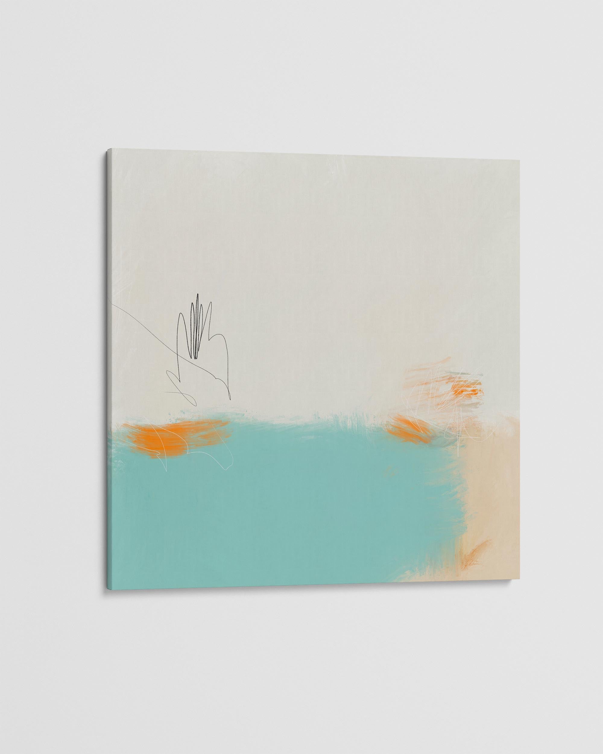Abstract Harbour Canvas Art