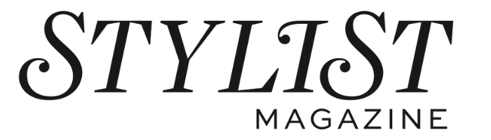 Stylist Magazine logo in black text on a green background