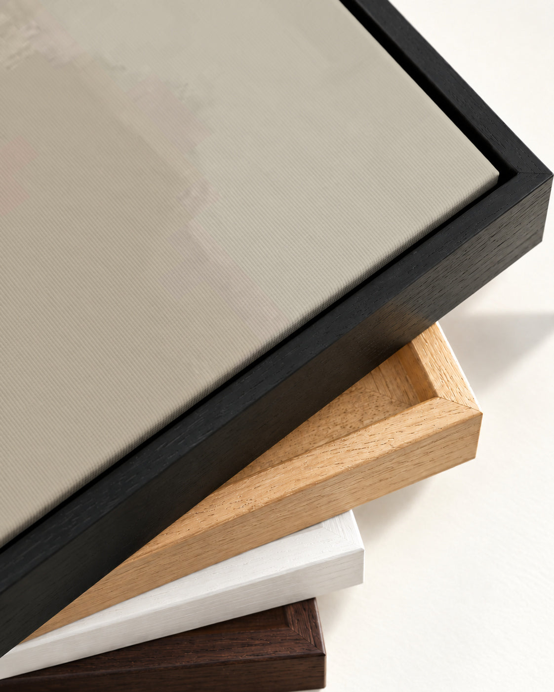 Summer Haze Canvas Art — framed canvas corner and wrapped canvas detail