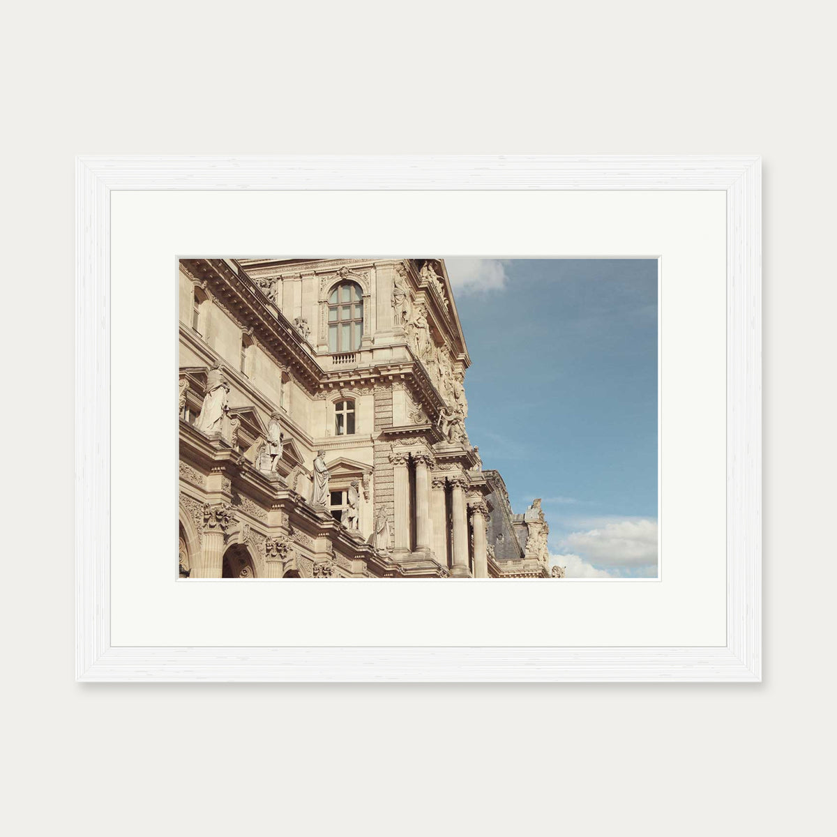 Summer In Paris II Art Poster — 30 x 40 cm — White Frame