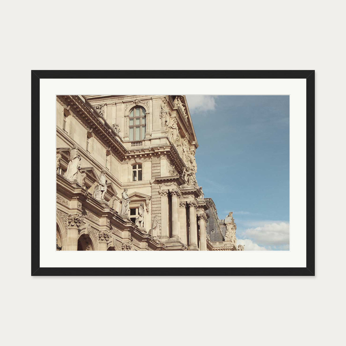 Summer In Paris II Art Poster — 50 x 70 cm — Black Frame