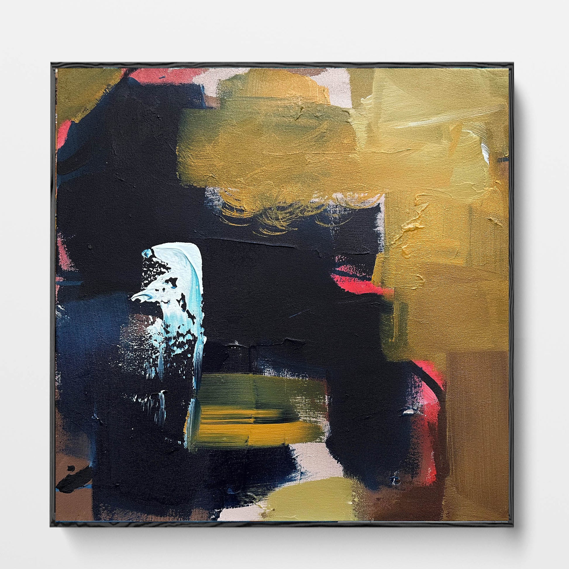 Summit 2 - Original Painting-Abstract House