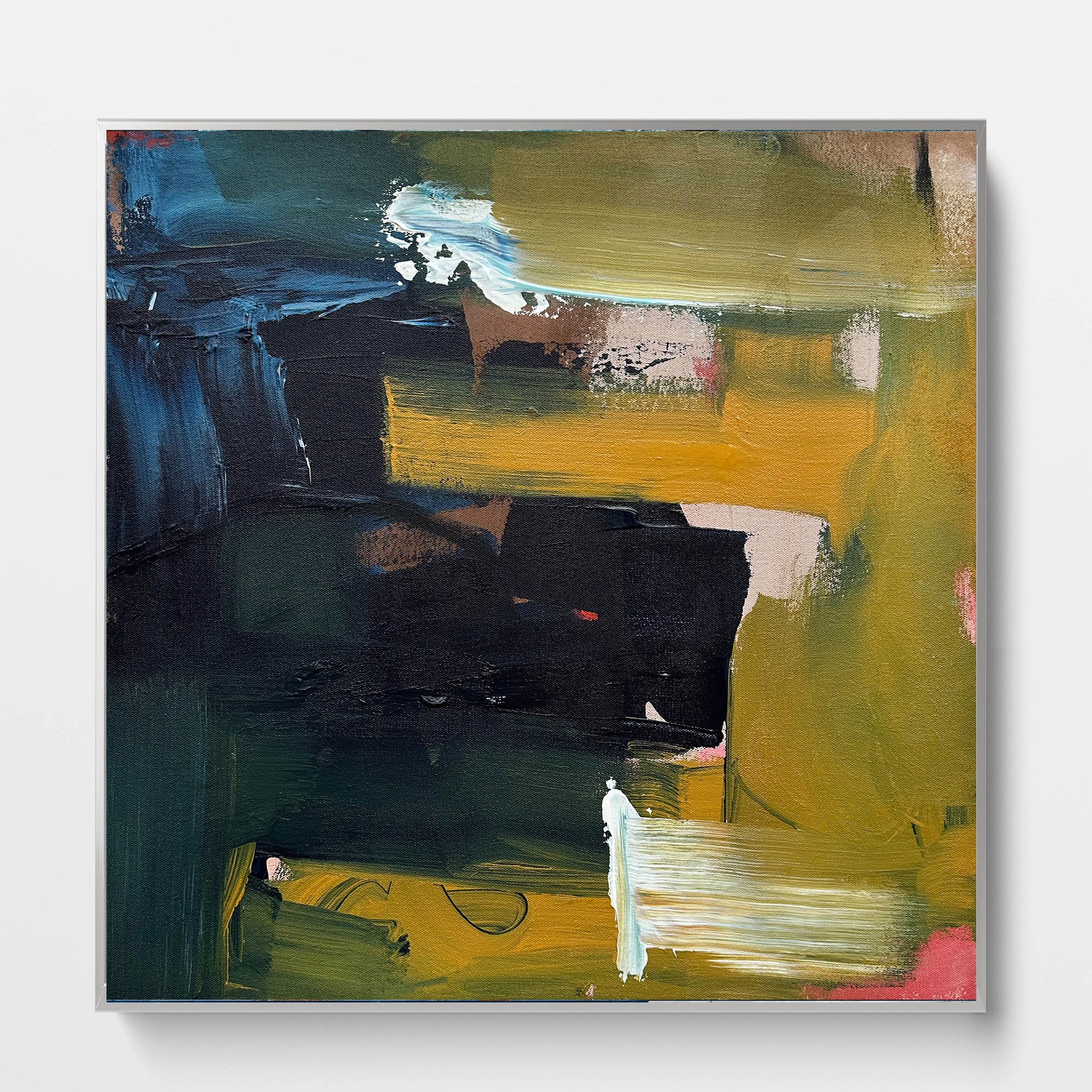 Summit - Original Painting-Abstract House