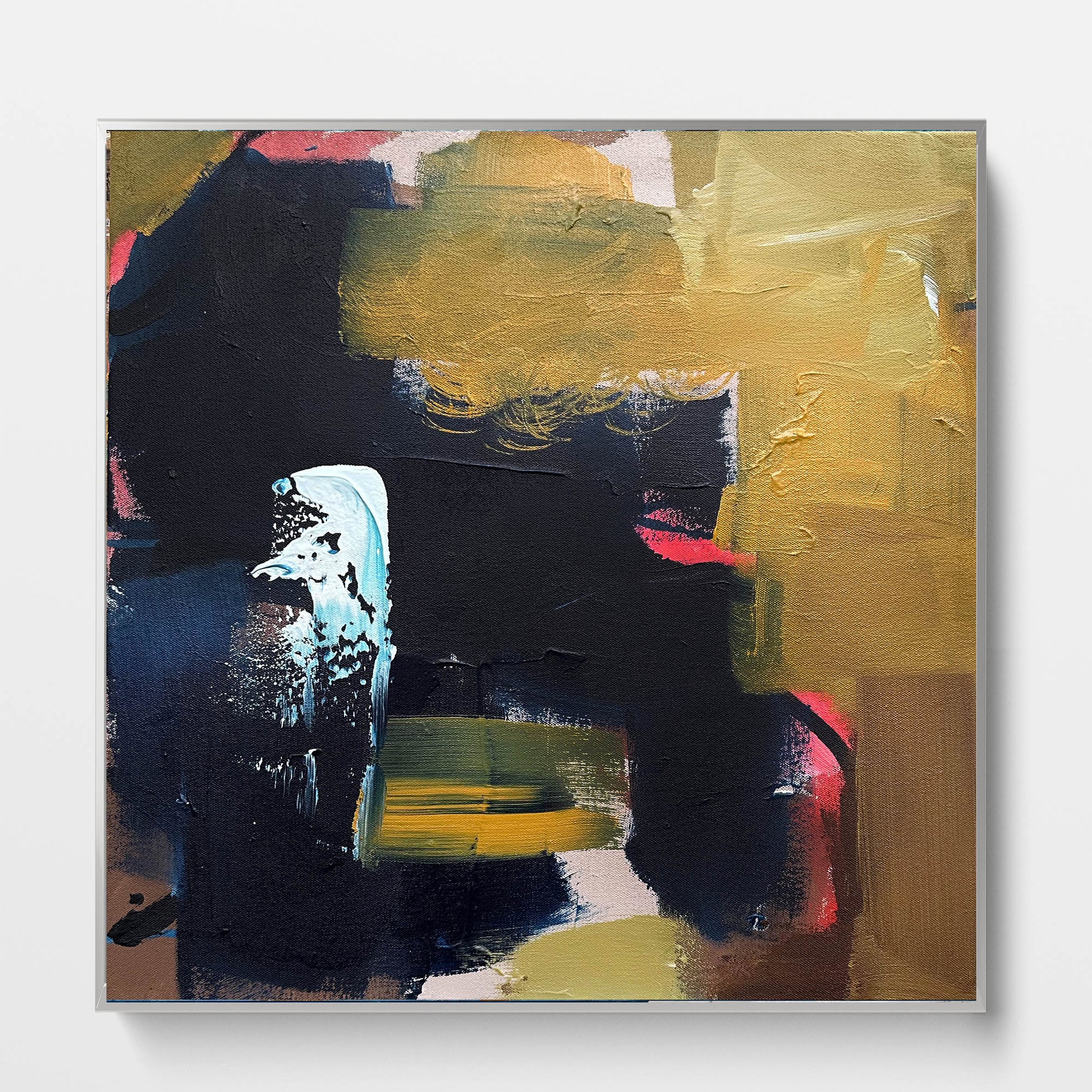 Summit 2 - Original Painting-Abstract House